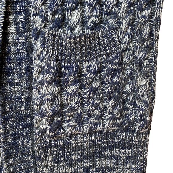 Woolovers Cashmere Wool Duster Cardigan Cable Knit Nautical Chunky Long Granny-L - Picture 6 of 15